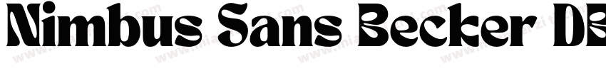Nimbus Sans Becker DBlaCon字体转换